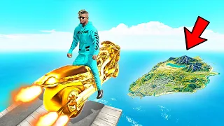 GTA 5: WHICH GOLDEN SUPERBIKE Can JUMP THE MOST DISTANCE with CHOP & BOB