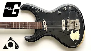 1960年代日本製ビザールギターを綺麗にしました。-I cleaned up a Japanese guitar from the 1960s.-