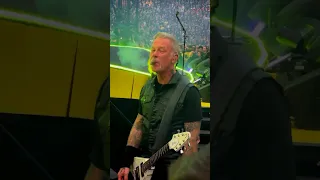 James Hetfield Smokes Cigar Before Going On Stage Amsterdam 2023