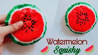 DIY watermelon Paper Squishy - Handmade SUPER Squishy Stress Ball