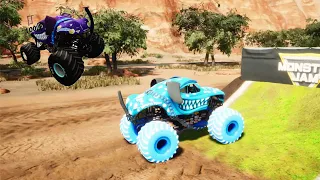 Monster Jam | Monster Trucks | Insane Monster Truck Crashes, Freestyle & EPIC Monster Jam Racing 21