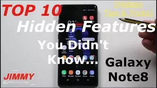 10 HIDDEN Tips & Tricks, Hidden Features For GALAXY NOTE 8 - Part 1