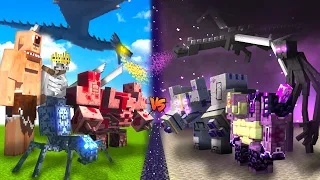 OVERWORLD vs END in Minecraft (Mob Battle)