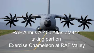 RAF Airbus A-400 Atlas ZM414 & ZM415 taking part on Exercise Chameleon at RAF Valley