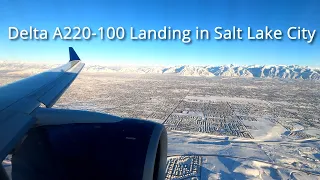 Delta A220-100 Landing in Salt Lake City (SLC)