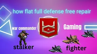 war commander how to flat full base defense free repair