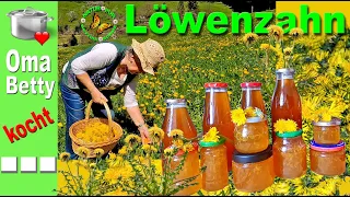 Löwenzahn Gelée  und Löwenzahnsirup / 2 Produkte aus der Natur