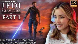 Star Wars Jedi Survivor Part 1 Grand Master Difficulty Gameplay Playthrough First Hour 4K60