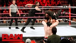 Seth Rollins & Dean Ambrose vs. Cesaro & Sheamus - Raw Tag Team Titles Match: Raw, Oct. 16, 2017