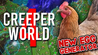 NEW SPORE LAUNCHER THAT GIVES EGGS! - CREEPER WORLD 4!