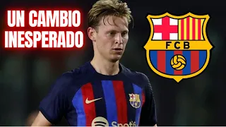 AHORA EN EL BARÇA!! UN CAMBIO INESPERADO PARA FRENKIE DE JONG/ ULTIMAS NOTICIAS DEL FC BARCELONA HOY