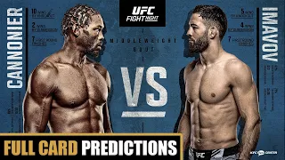 UFC Louisville Cannonier vs. Imavov Full Card Predictions