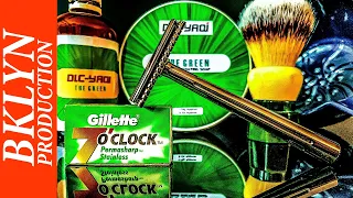 💈 Chinese Yaqi KATANA SE Razor😜👍 Great shave 🧧👍🔥 GREEN SHAVING SOAP, Yaqi Obsidian Brush, Bowl🍏