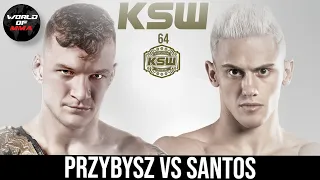 Sebastian Przybysz vs Bruno Santos na KSW 64 w Łodzi!