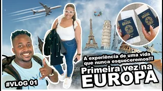 Vlog 01 - Eurotrip: Nossa primeira viagem a Europa! VOAMOS DE KLM.