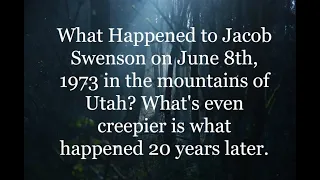 The Disappearance of Jacob Swenson. Scary/Horror stories.