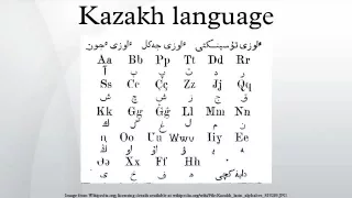 Kazakh language tripple alphabet: in latin, arabic & cyrillic