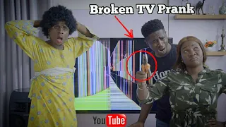 AFRICAN HOME: BROKEN TV PRANK | Mc Shem Comedian