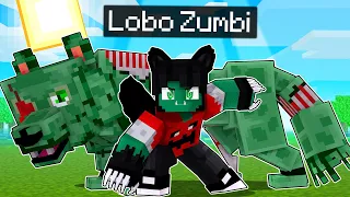 Virei um LOBISOMEM ZUMBI no Minecraft por 24 HORAS!