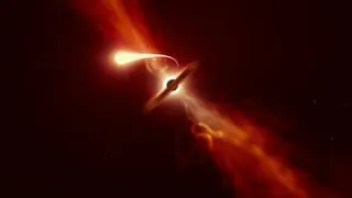 Supermassive Black Hole Kills A Nearby  Dying Star(spaghettification)- Captured For The First Time!!