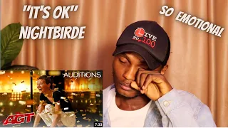 GONDEN BUZZER: ORIGINAL SONG BY NIGHTBIRDE - IT'S OK MAKES SIMON COWELL EMOTIONAL ( Reaction )