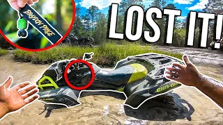 Can-Am KEY FALLS OFF IN DEEP MUD HOLE! *EPIC RIDE*