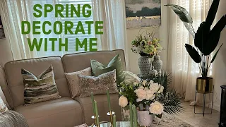 SPRING / EASTER DECORATE WITH ME | LIVING ROOM EDITION #easterdecor #springdecor #decoratewithme