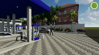 3D plan for HPCL - fuel station Renovation Work| 8926188888