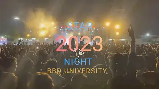 Star Night at BBD University Lucknow ❤️ #bbduniversity #lucknow #college #fest #collegefest