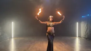 TANXUGUEIRAS - FIGA -SYLVIA YSSEI -TRIBAL FUSION BELLYDANCE- FIRE DANCE