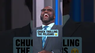 Chuck was roasting the Pelicans and Shaq lost it 😭