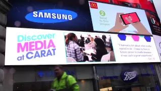 Discover Media on the Piccadilly Lights