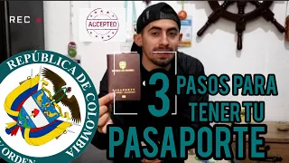 3 pasos para obtener el pasaporte.🧳