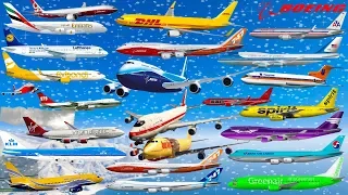 GTA V: Every Boeing Airplanes Winter Snowy Best Extreme Longer Crash and Fail Compilation