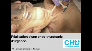 Crico-thyrotomie d'urgence