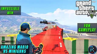 GTA V | Amazing And Impossible Win In Mario v/s Miniguns