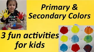 Teaching Colors with activities || Primary and Secondary Colors for LKG UKG Class-1 || Vlog#7