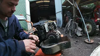 TUTORIEL: changement de corde de lanceur motoculteur, tondeuse Briggs et stratton