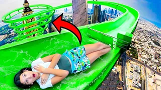 OVERCOMING Our FEARS at LARGEST WATERPARK in WORLD! | Familia Diamond