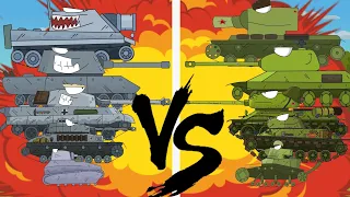 Tanks of the Germany vs tanks of the USSR. Evolution. Танки Германии против танков СССР.