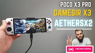 Gamesir X3 AetherSX2 New Update test I POCO X3 PRO I Snapdragon 860 Gaming test I Heating test