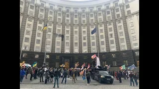 У Києві підприємці знову вийшли на акцію протесту під Кабмін