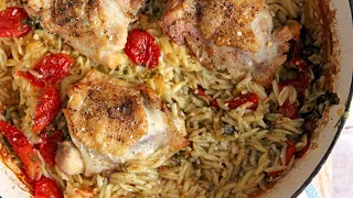 One Pan Orzo Chicken