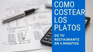 Como COSTEAR los platos de tu RESTAURANTE