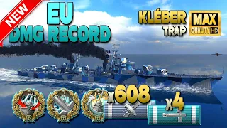 Destroyer Kléber, EU damage record - World of Warships