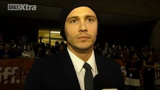 James Franco caught off guard by gay question at TIFF red carpet