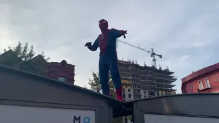 В День города в Днепре за порядком следил Человек паук