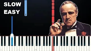 The Godfather Theme (SLOW EASY PIANO TUTORIAL)