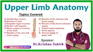 Upper Limb Anatomy: A Live Streaming Guide for Competitive MBBS Applicants By Dr. Krishna