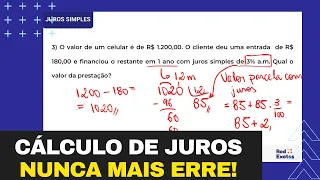 COMO CALCULAR JUROS DE UMA PRESTAÇÃO RAPIDAMENTE? - Prof. Rod